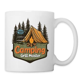 Camping Grillen Spruch Camping Grill Master Camper - Tasse - Weiß - Rechts