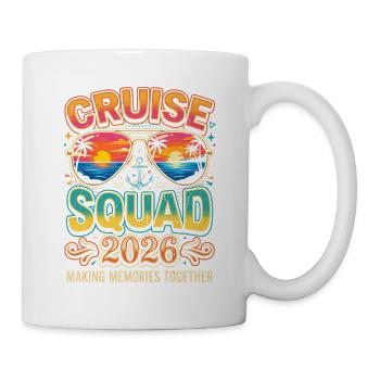 Kreuzfahrt Squad 2026 Sonnenuntergang - Tasse - Weiß - Rechts