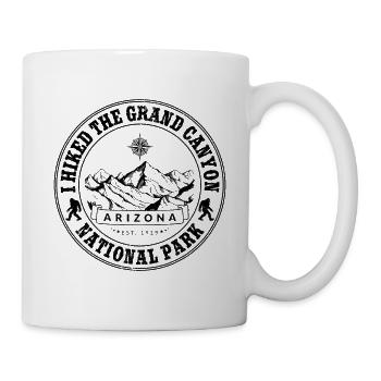 Ich bin im Grand Canyon Nationalpark gewandert und gewandert - Tasse - Weiß - Rechts