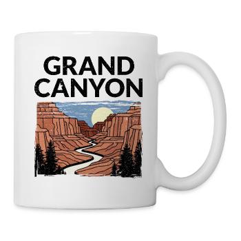 Wanderung im Grand Canyon Nationalpark - Tasse - Weiß - Rechts
