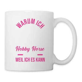 Steckenpferd Hobbyhorse Hobby Horsing - Tasse - Weiß - Rechts