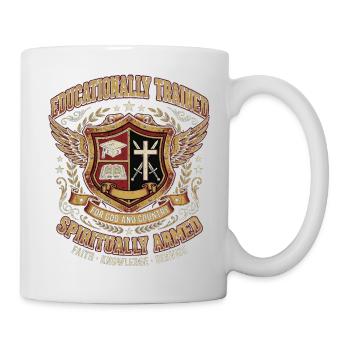 Educationally Trained Spiritually Armed - Tasse - Weiß - Rechts
