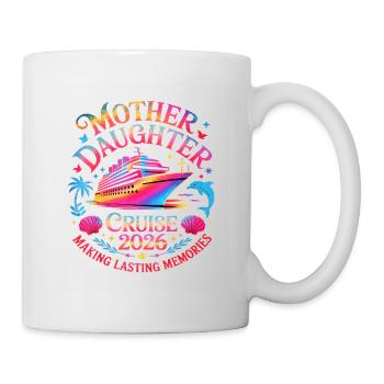 Croisière mère-fille 2026 - Mug blanc - blanc - Droite