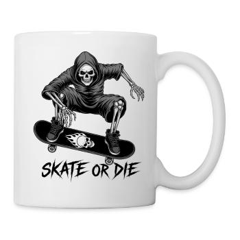Skate or Die - Design t-shirt with skeleton - Mug - white - Right