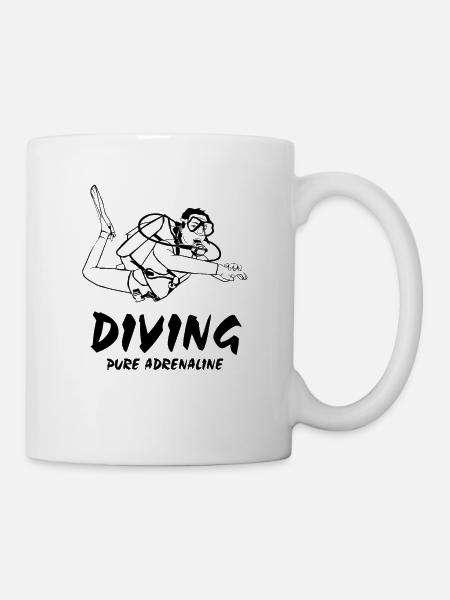 Diving - Tauchen - Taucher - Tasse - Weiß