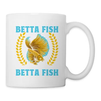 Propriétaire de poisson betta Aquariophile Poisson siamois - Mug blanc - blanc - Droite