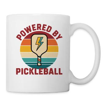 Joueur drôle de Pickleball Powered By Pickleball - Mug blanc - blanc - Droite