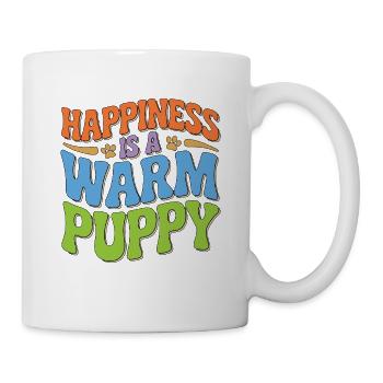 Vet Tech Happiness Is A Warm Puppy Pet Care Tech - Mug - white - Right