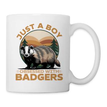 Funny Animal Badger - Mug - white - Right