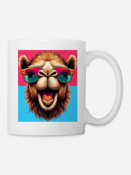 Kamel - Tasse - Weiß