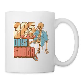 Anti-alcoholic abstinent 365 days fasting - Mug - white - Right