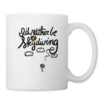 Soleil et Nuages Ballon Ciel Nocturne - Mug blanc - blanc - Droite