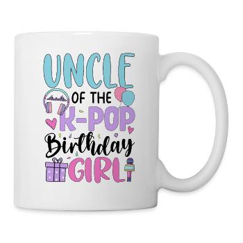 Uncle Of The K Pop Birthday Girl - Mug - white - Right