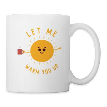 Cute Sun Cartoon Costume Sunshine Let Me Warm You - Mug - white - Right