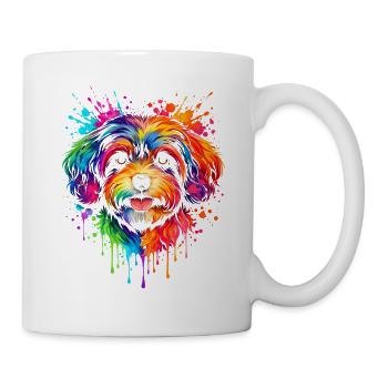 Havaneser | Kleinhund Pop Art - Tasse - Weiß - Rechts
