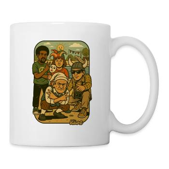 Équipe de cosplay au Sunny Seaside - Mug blanc - blanc - Droite