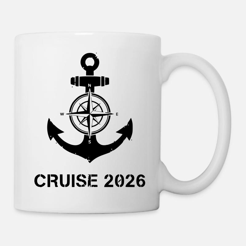 Croisière Anchor Compass 2026 - Mug blanc - blanc