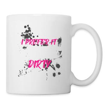 Humide et sale Schlammlauf Mud Run Muddy Race - Mug blanc - blanc - Droite