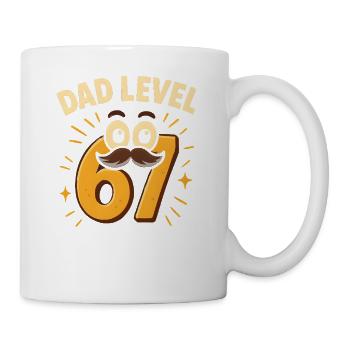 Dad Level 67 Six Seven Meme Father Dad Humor - Mug - white - Right