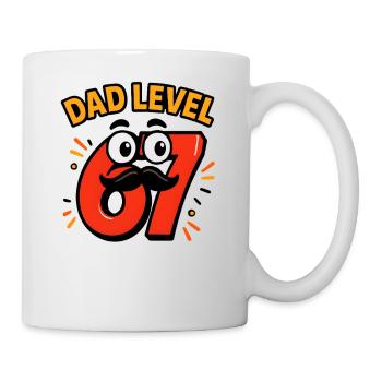 Dad Level 67 Six Seven Meme Father Dad Humor - Mug - white - Right