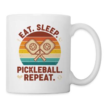 Pickleball Eat Sleep Pickleball Repeat Funny - Mug - white - Right