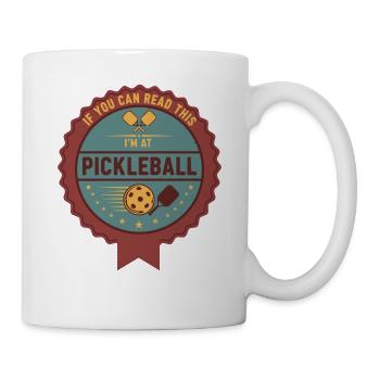 Joueur drôle de pickleball pickleball - Mug blanc - blanc - Droite