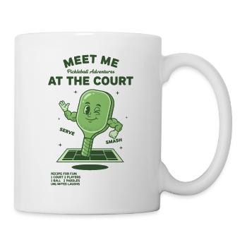 Pickleball Meet Me At The Court-Witzbold - Tasse - Weiß - Rechts