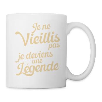 Idée Cadeau Anniversaire Humour Original Légende - Mug blanc - blanc - Droite
