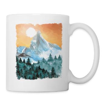 Hiking Mountains Hike Vintage - Mug - white - Right