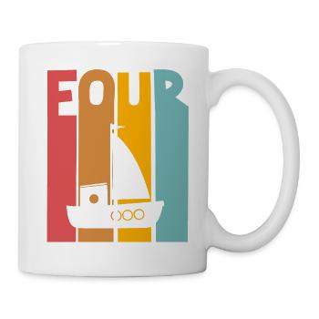 4th Birthday Sailboat - Mug - white - Right