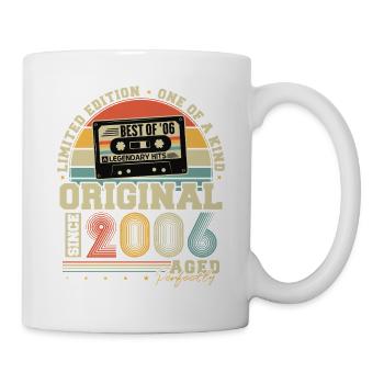 Original 2006 Vintage Vintage Rétro Anniversaire - Mug blanc - blanc - Droite