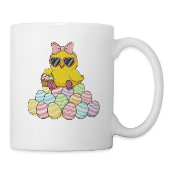 Pastellküken Osterei Parade - Tasse - Weiß - Rechts