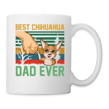 Best Chihuahua Dad Ever Retro Tee - Mug - white - Right