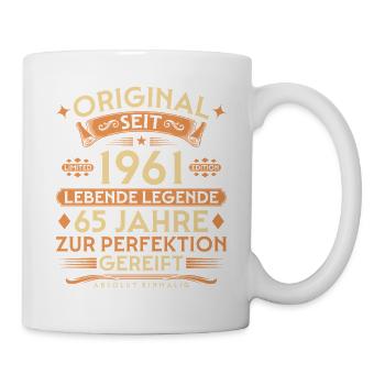 Original seit 1961 – Lebende Legende 65 Jahre - Tasse - Weiß - Rechts