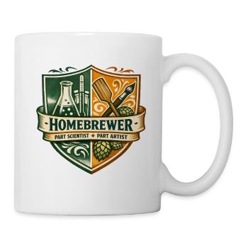 Brewers between Laboratory & Art | Hobby brewers - Mug - white - Right