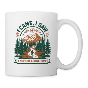 Alleinzeit gefunden | Wandern Introvertiert - Tasse - Weiß - Rechts