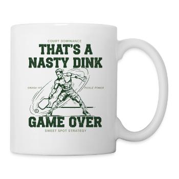 Pickleball-lustiger Spieler, das ist ein fieses Dink-Spiel - Tasse - Weiß - Rechts