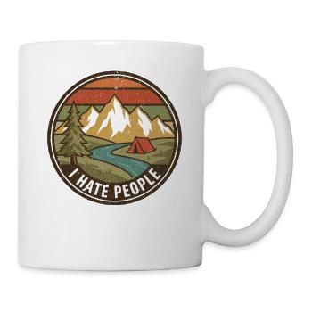 Hiking Camping Trekking Outdoors Nature Mountain - Mug - white - Right