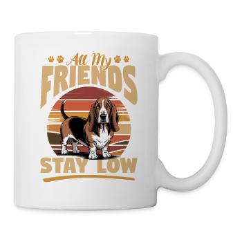 Funny Dog Breed Basset Hound - Tasse - Weiß - Rechts