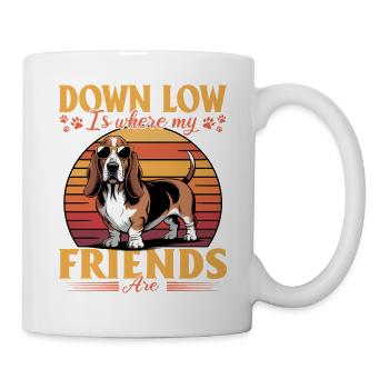 Funny Dog Breed Basset Hound - Tasse - Weiß - Rechts