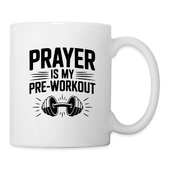 Gebet ist mein Pre-Workout - Tasse - Weiß - Rechts