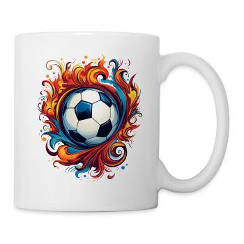 Fußball Football Ball Spieler Unterstützer Mannschaftssport - Tasse - Weiß - Rechts