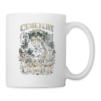 Friedhof Goth Humor Cemetery Crawler - Tasse - Weiß - Rechts