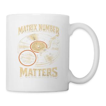 Vinyl Collector Vinyl Records Matrix Number Matters - Mug - white - Right