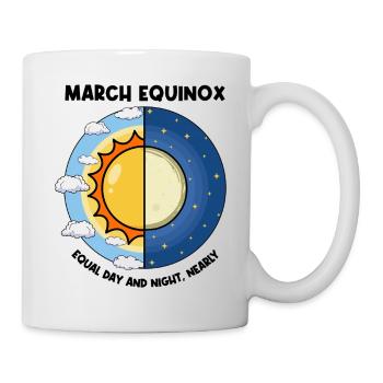March Equinox Equal Day And Night Spring Equinox - Mug - white - Right