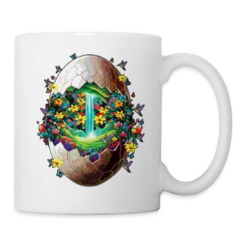 Eostre Spring Moon Happy Easter Ostara Blessings - Mug - white - Right