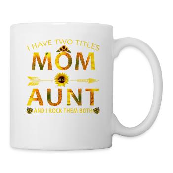 Mom & Aunt Sunflower Floral Shirt - Mug - white - Right