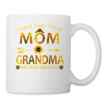 Mom & Grandma Sunflower Floral Shirt - Mug - white - Right