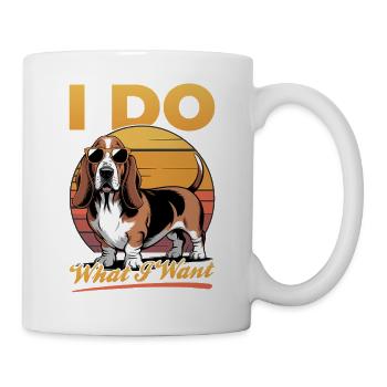 Funny Dog Breed Basset Hound - Tasse - Weiß - Rechts