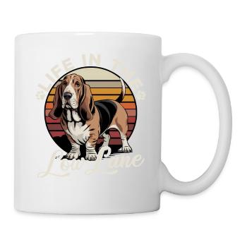 Funny Dog Breed Basset Hound - Tasse - Weiß - Rechts